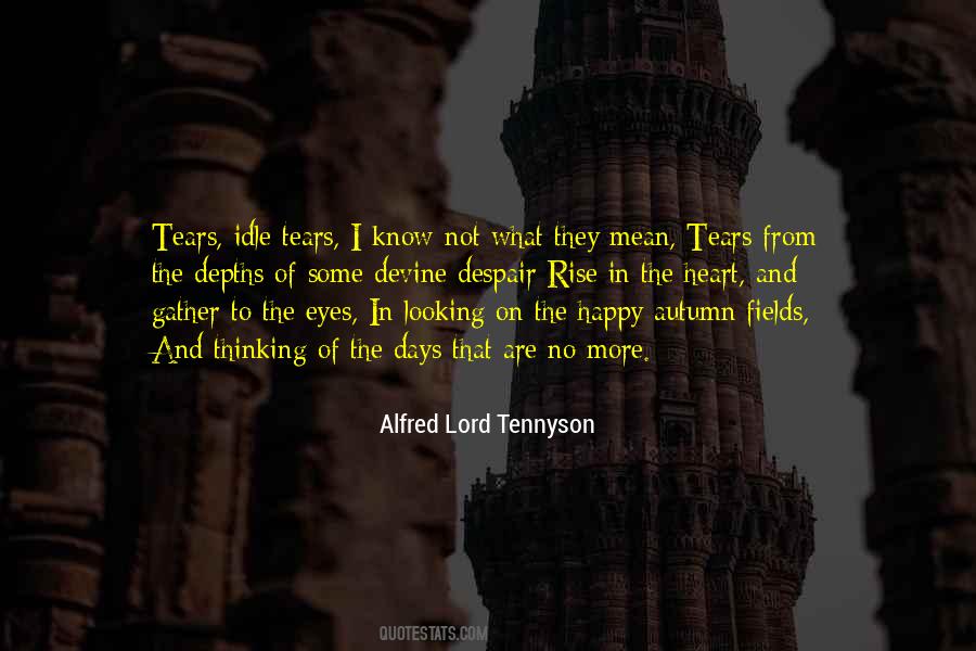 Tennyson's Quotes #159136