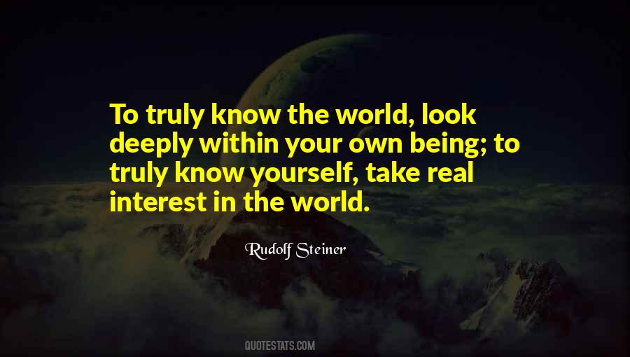 Quotes About Being In The Real World #603134