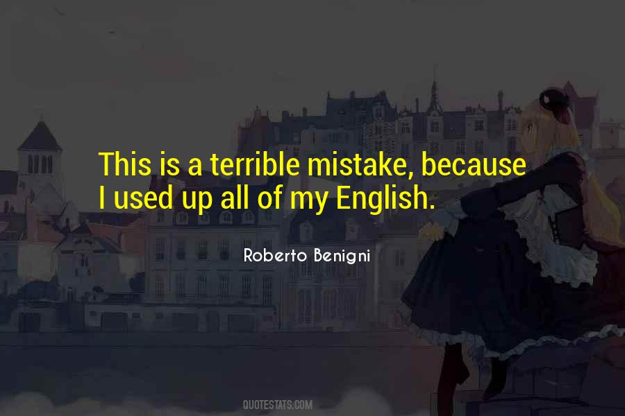 Terrible English Quotes #1036257