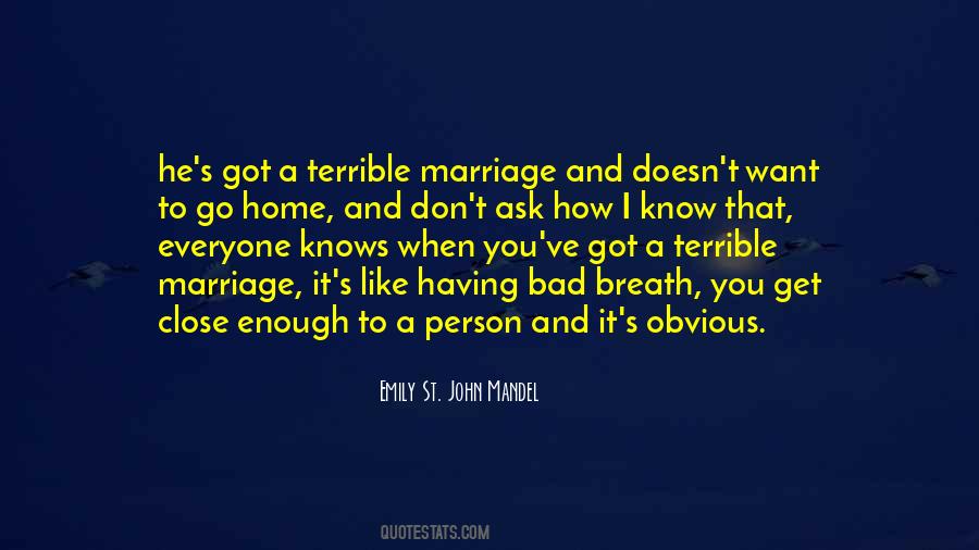 Terrible Marriage Quotes #20394