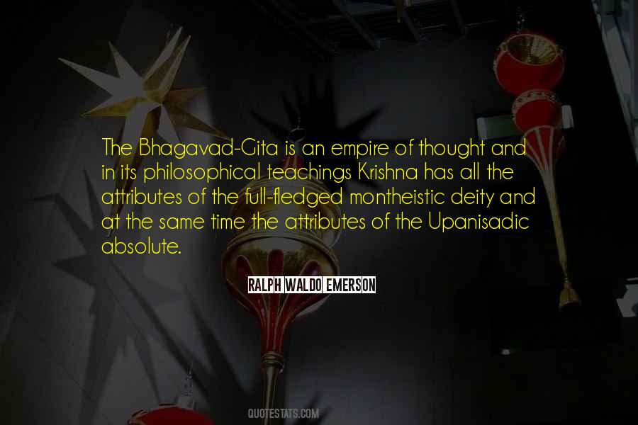 Quotes About Bhagavad Gita #1144943