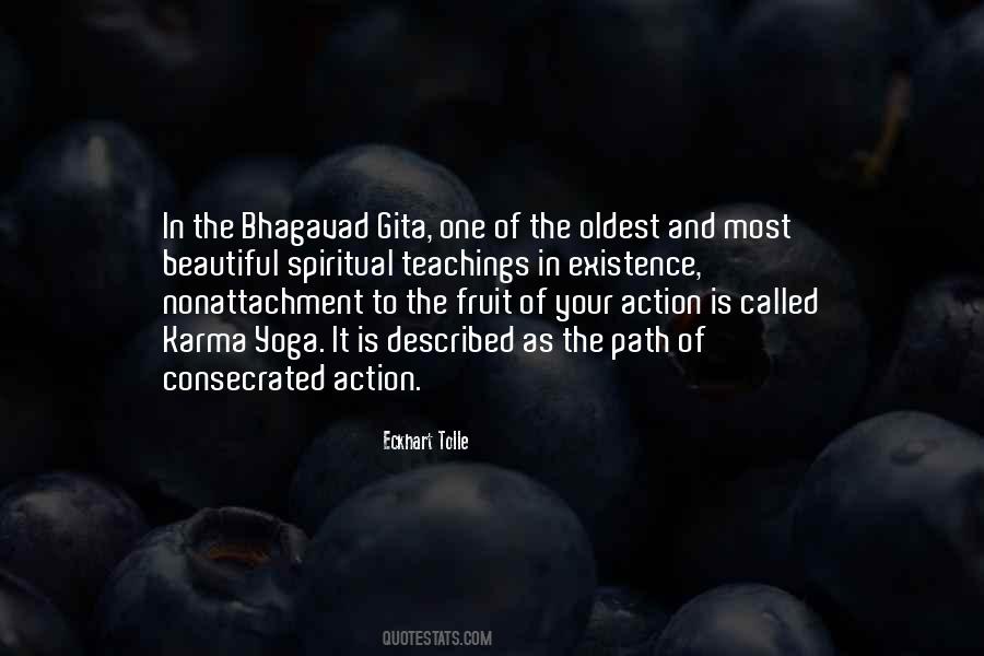 Quotes About Bhagavad Gita #128674