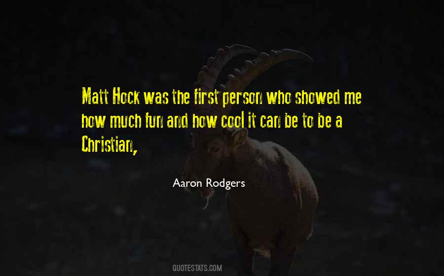 Quotes About Aaron Rodgers #1460820
