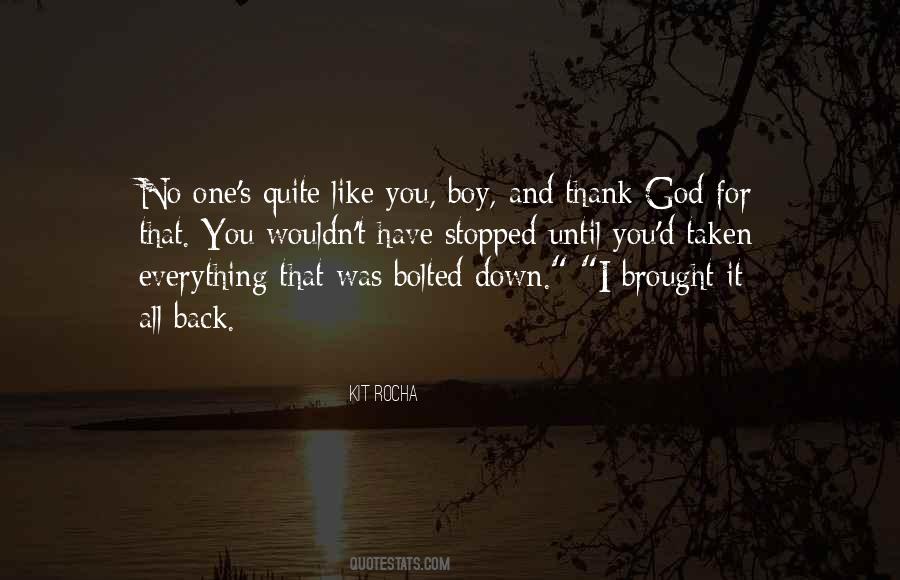 Thank God For You Quotes #465194