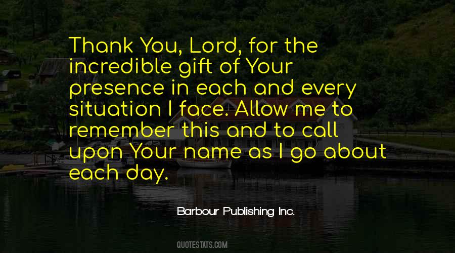 Thank Lord Quotes #100253