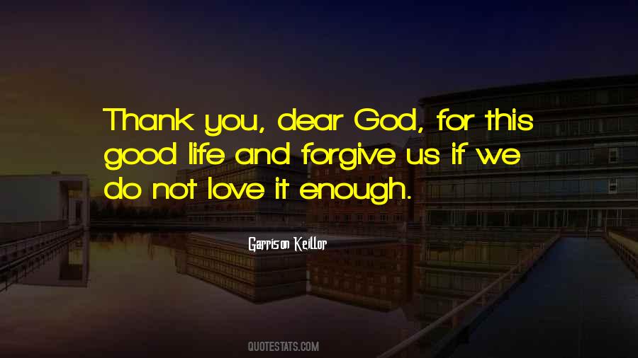 Thank You Dear God Quotes #1868498