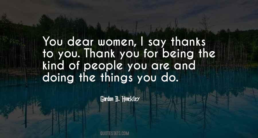 Thank You Dear Quotes #1423373