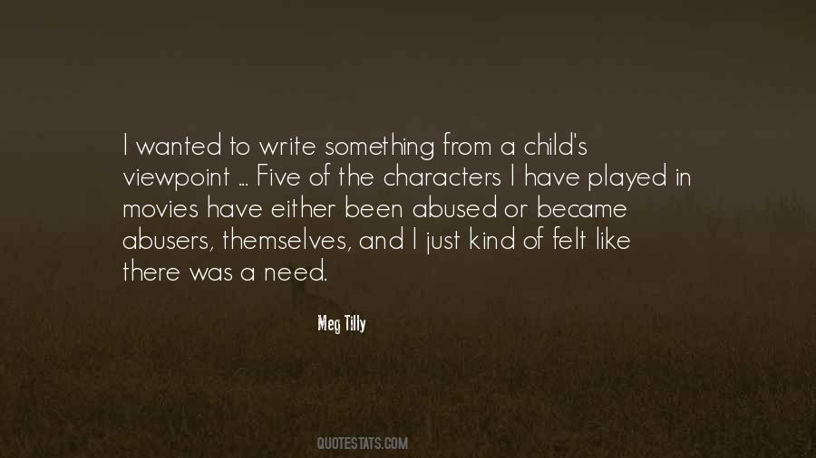 Quotes About Abused Child #216262