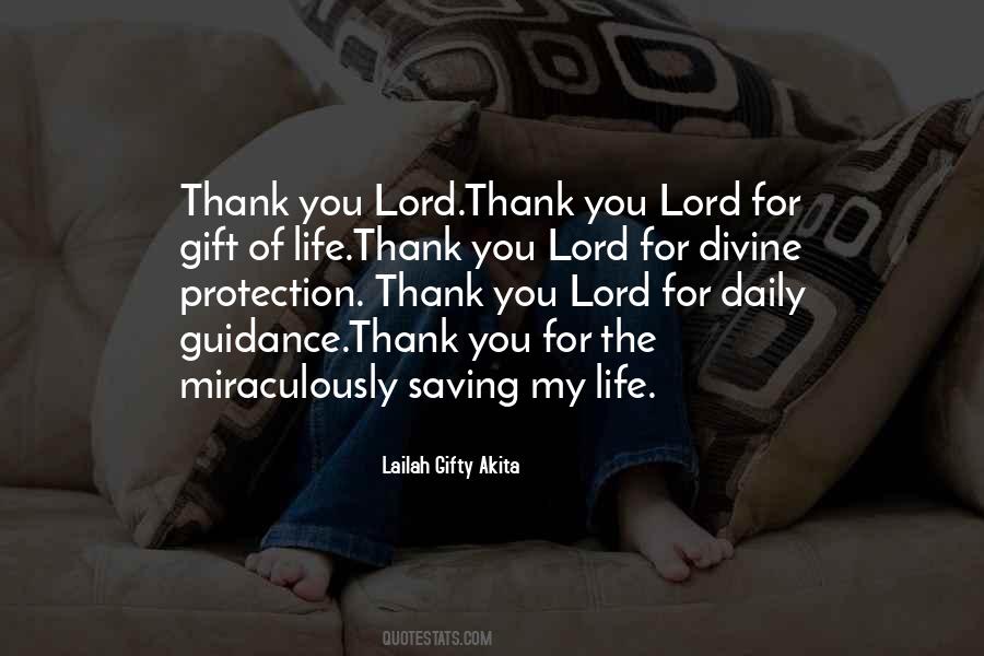 Thank You God For Saving My Life Quotes #1850627