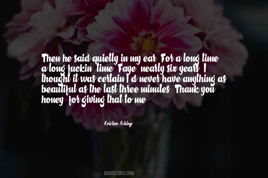 Thank You Honey Quotes #955943