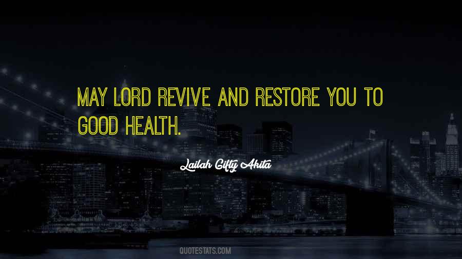 Thank You Lord For My Health Quotes #503214