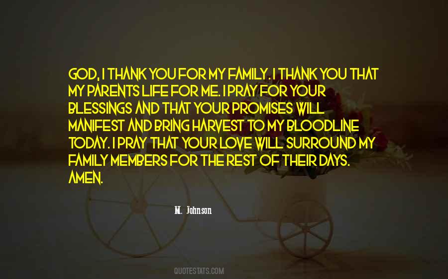 Thank You My Family Quotes #893421