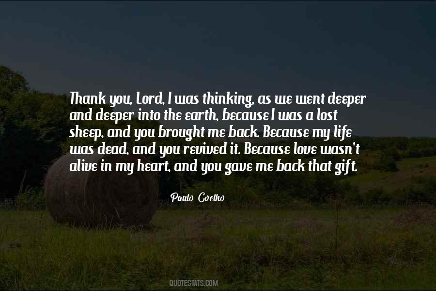 Thank You My Lord Quotes #1618950