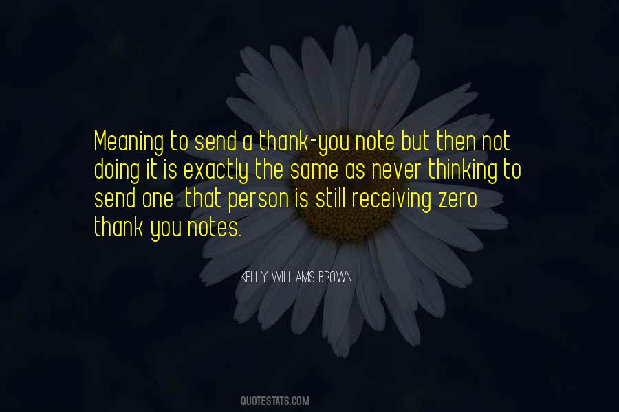 Thank You Note Quotes #1862294