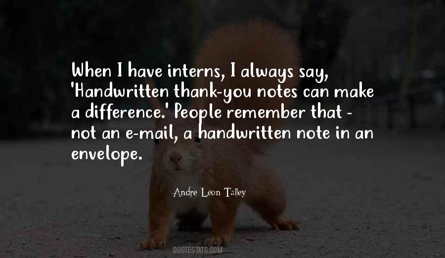 Thank You Note Quotes #274935