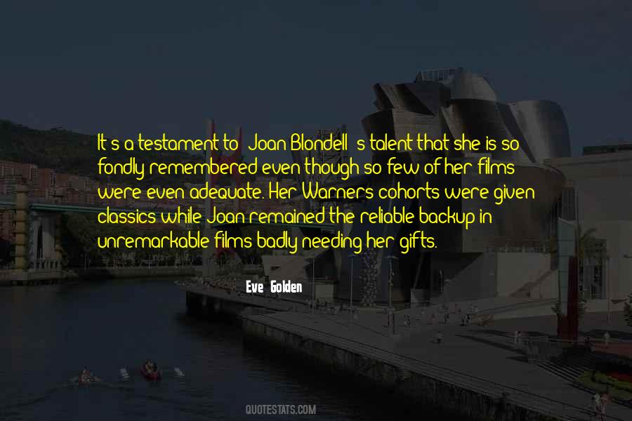 Quotes About Joan Blondell #1781634