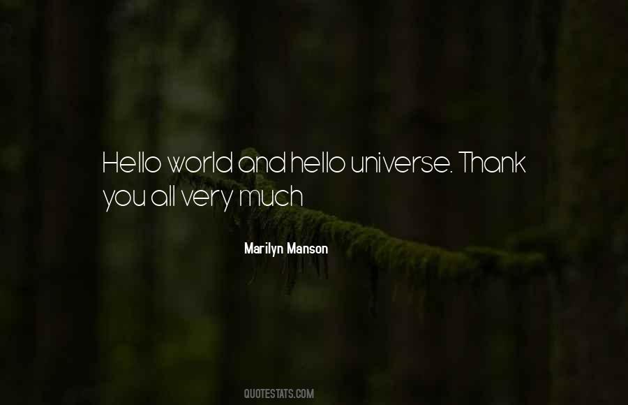 Thank You Very Much Quotes #765420