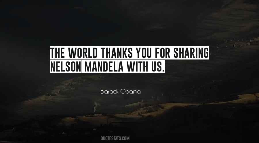 Thank You World Quotes #1018116