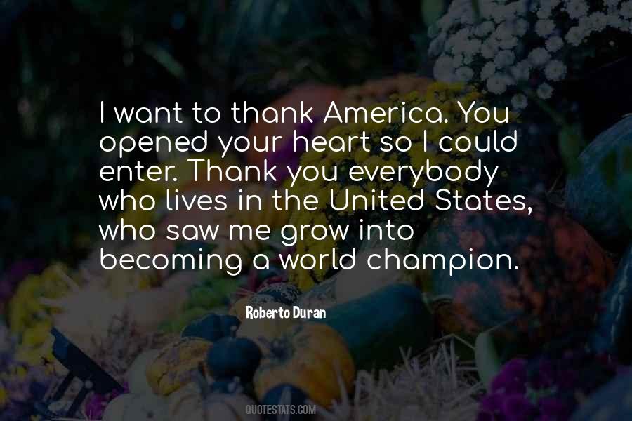Thank You World Quotes #387624