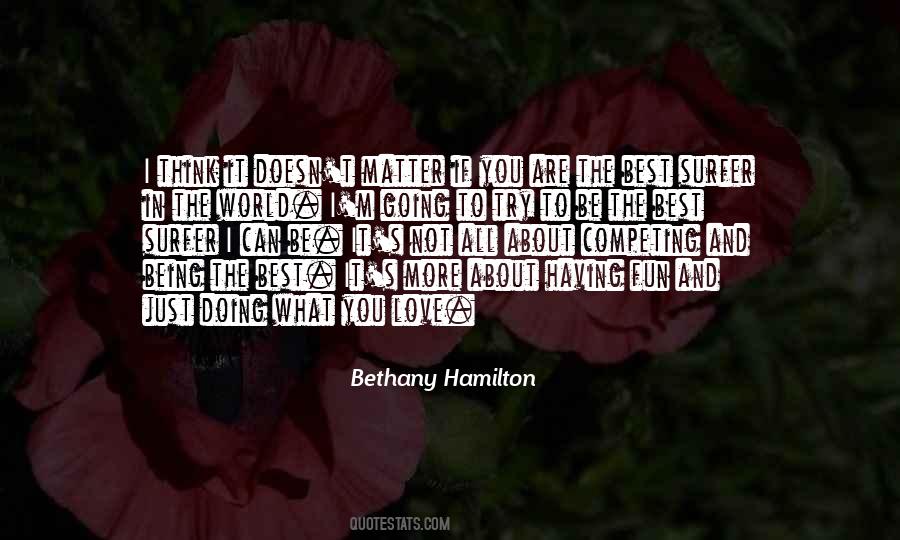 Quotes About Bethany Hamilton #516943