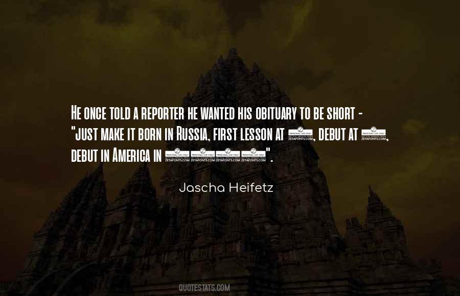 Quotes About Jascha Heifetz #640191