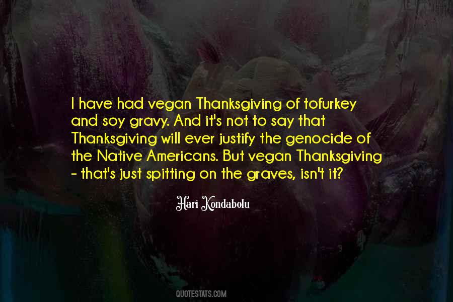 Thanksgiving Genocide Quotes #274870