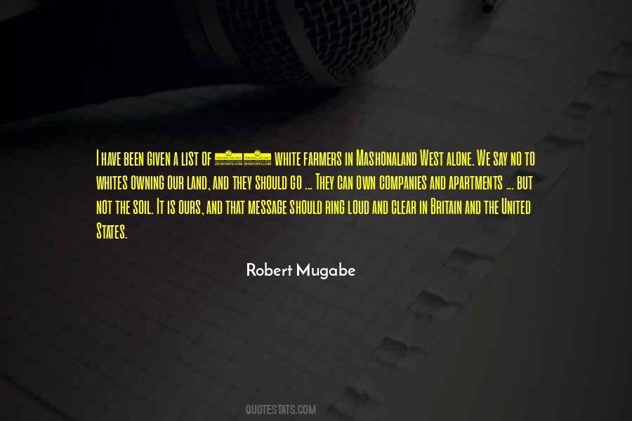 Quotes About Robert Mugabe #1462706