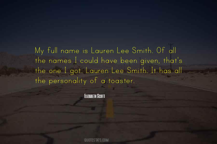 That's My Name Quotes #106749