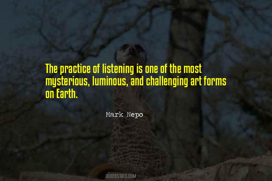 The Art Of Listening Quotes #813793