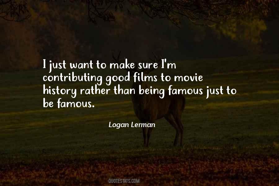 Quotes About Logan Lerman #851347