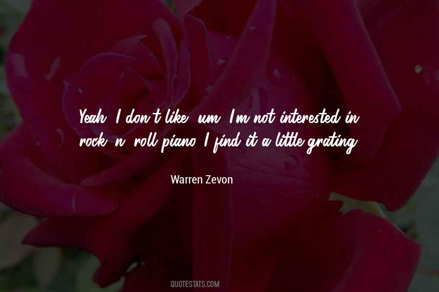 Quotes About Warren Zevon #1767465