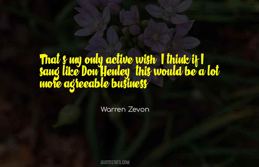 Quotes About Warren Zevon #331020