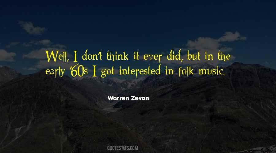 Quotes About Warren Zevon #777316