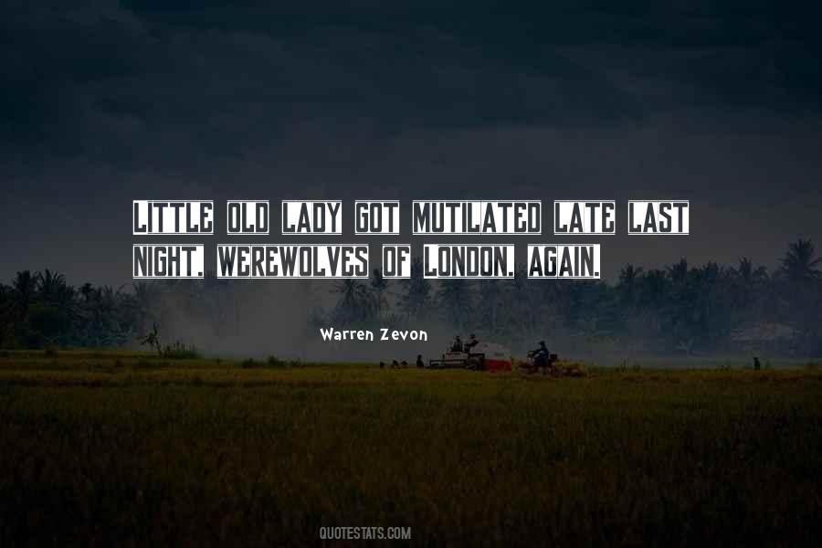 Quotes About Warren Zevon #947335