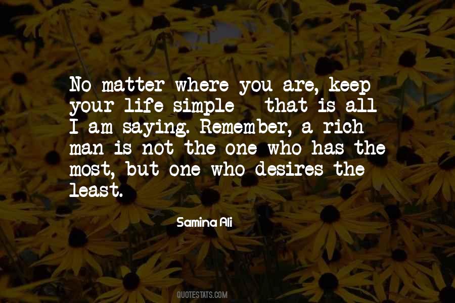 The Best Things In Life Are Simple Quotes #36181