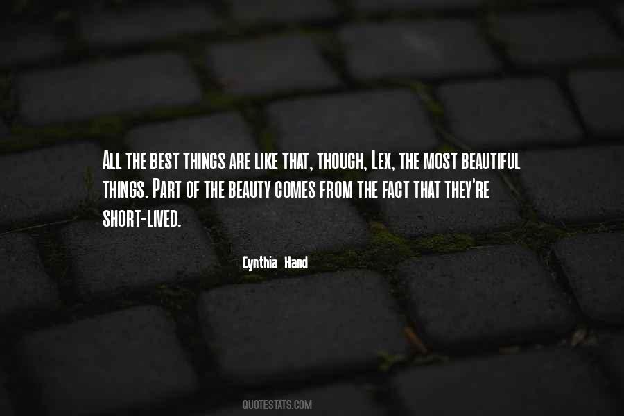 The Best Things Quotes #1283435