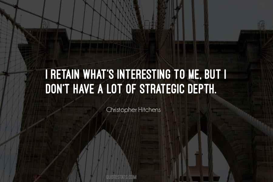 Quotes About Strategic #1397505