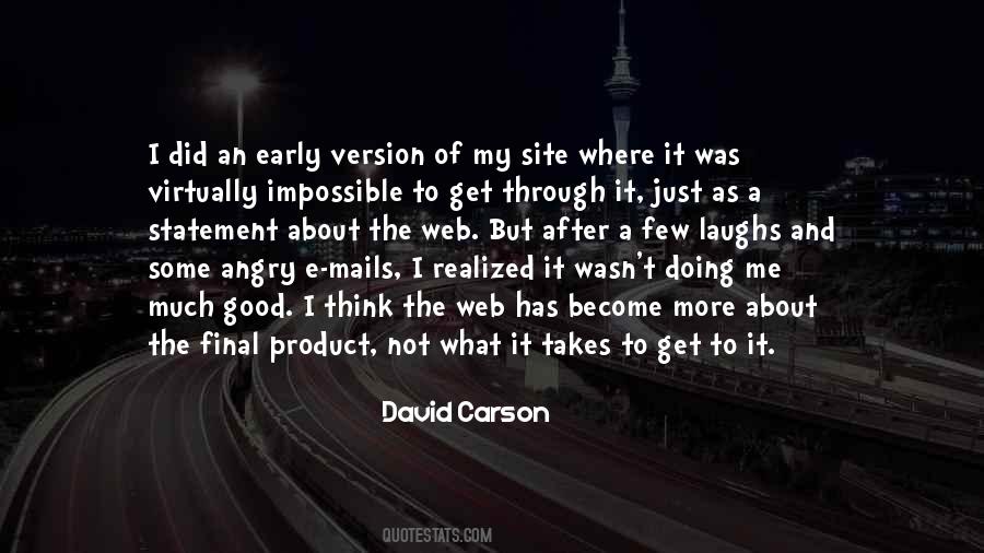 Quotes About David Carson #726389