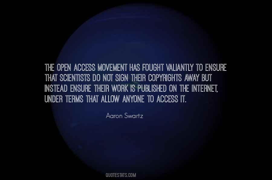 Quotes About Aaron Swartz #210267