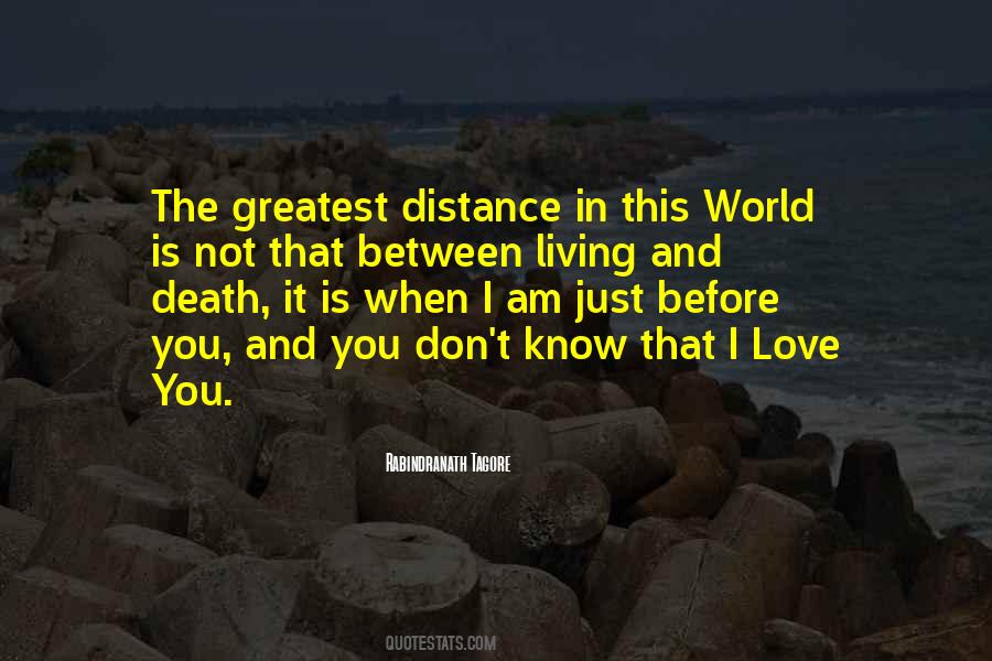The Distance Love Quotes #173925