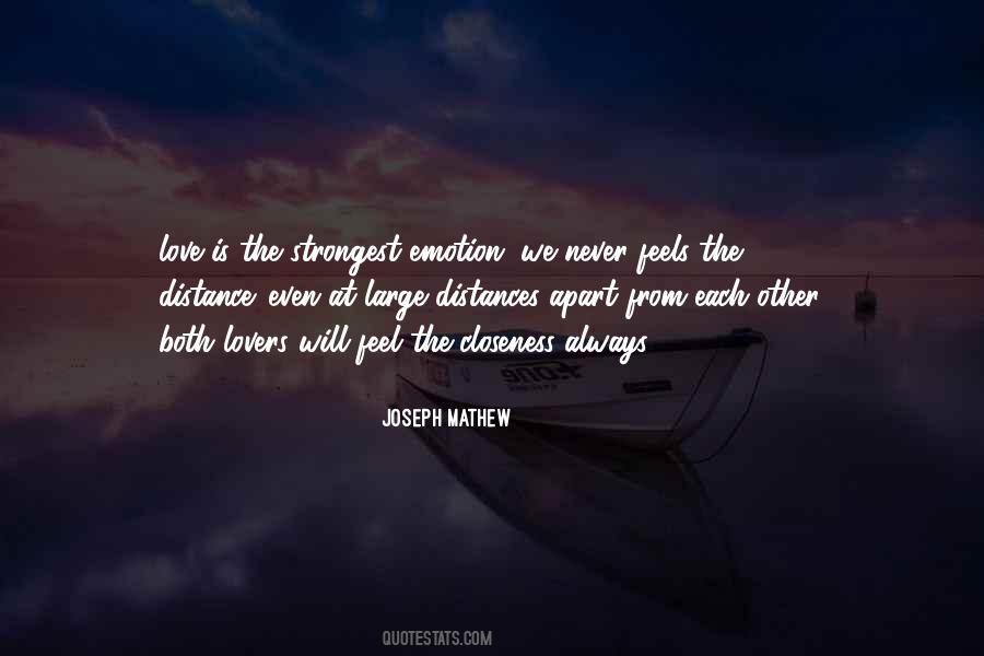 The Distance Love Quotes #565284