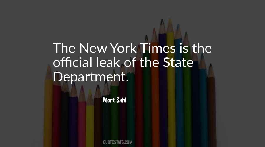 Quotes About The New York Times #1027296