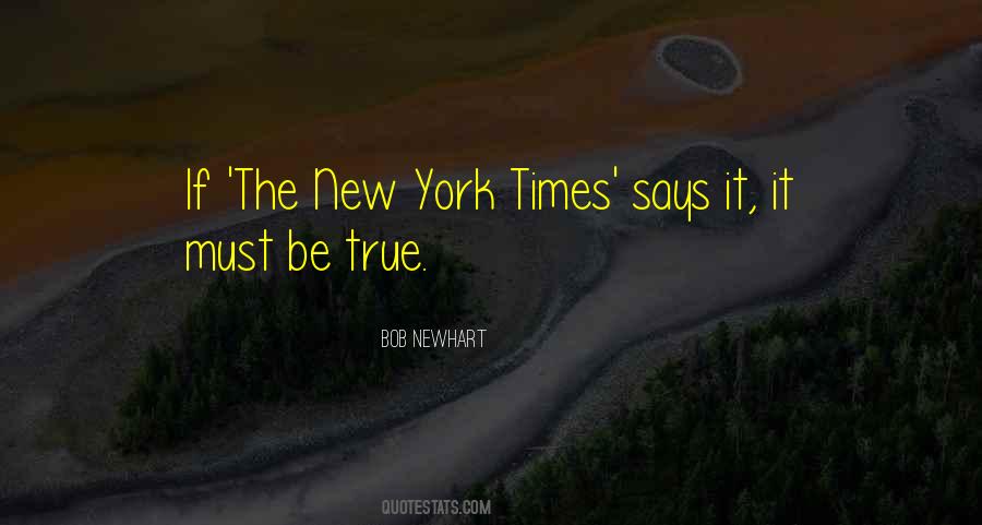 Quotes About The New York Times #1148527