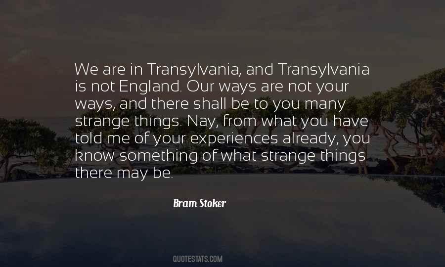 Quotes About Strange Things #1011763