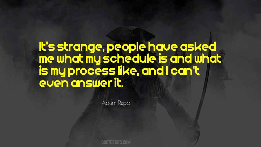 Quotes About Strange People #977875