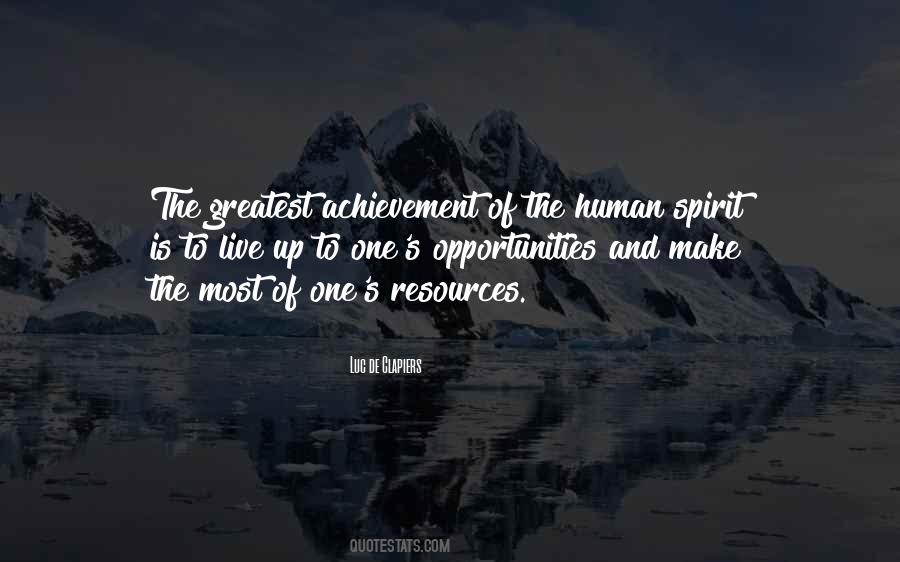 The Greatest Achievement Quotes #1555819