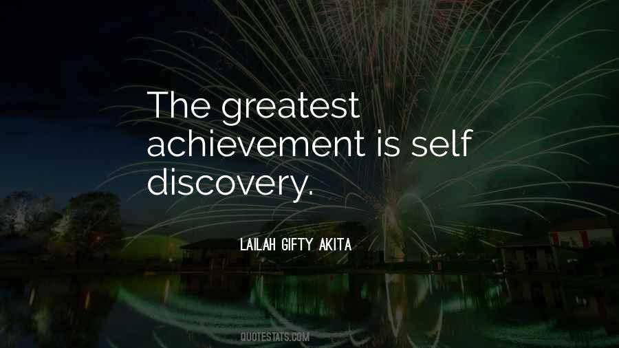 The Greatest Achievement Quotes #628437