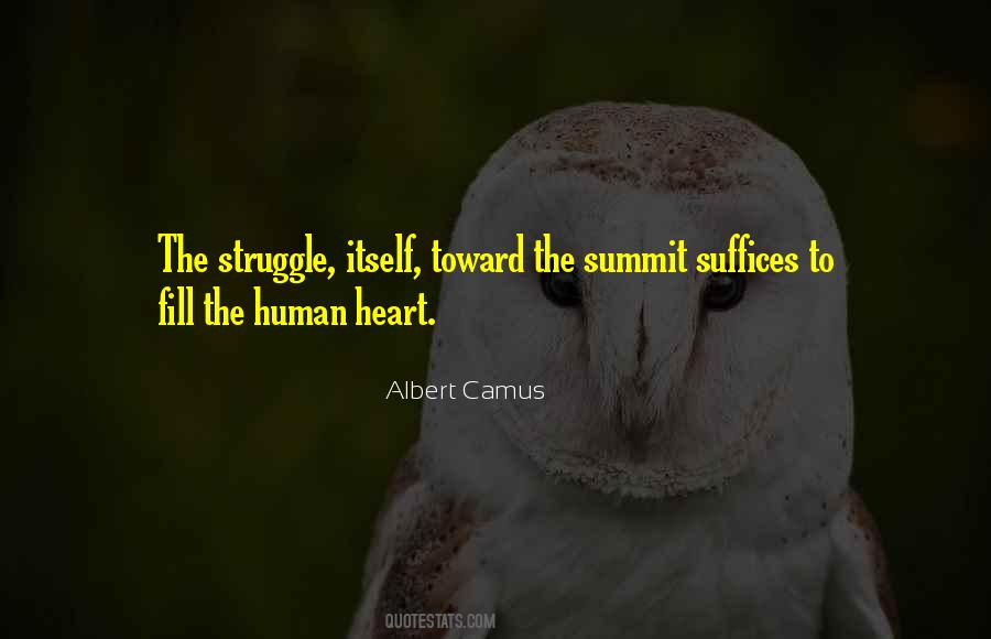 The Human Struggle Quotes #720045