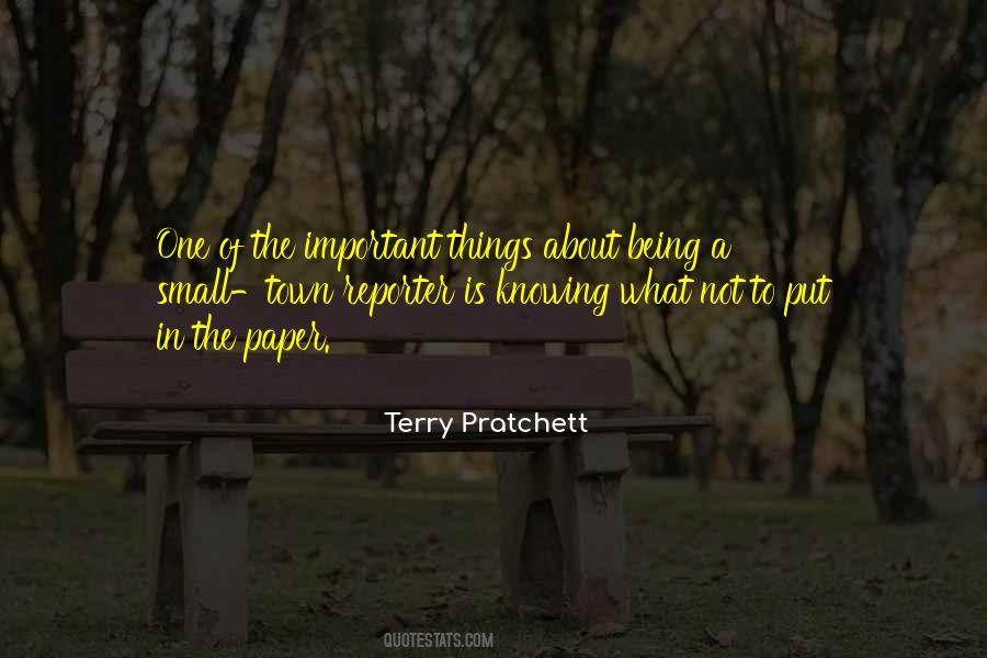 The Important Things Quotes #1211420