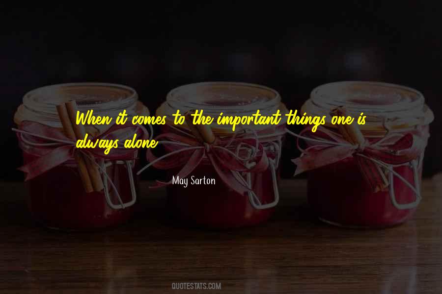 The Important Things Quotes #1823660